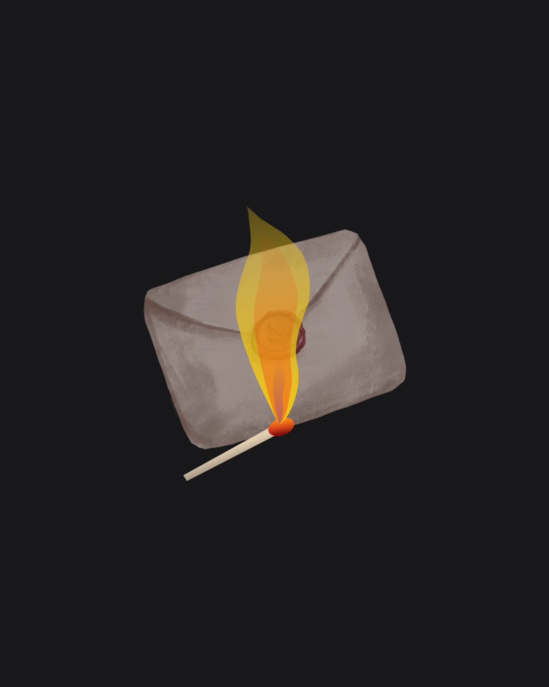 Burning Letter App Icon